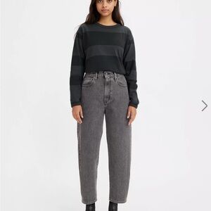 Levi's Made & Crafted Gray Barrel Denim Jeans in Size 25